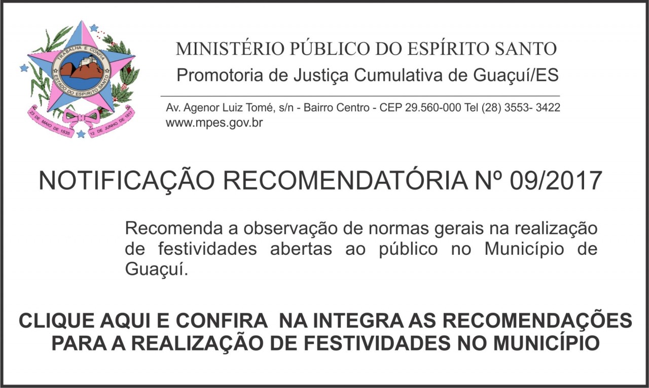 Notificação Ministério Público