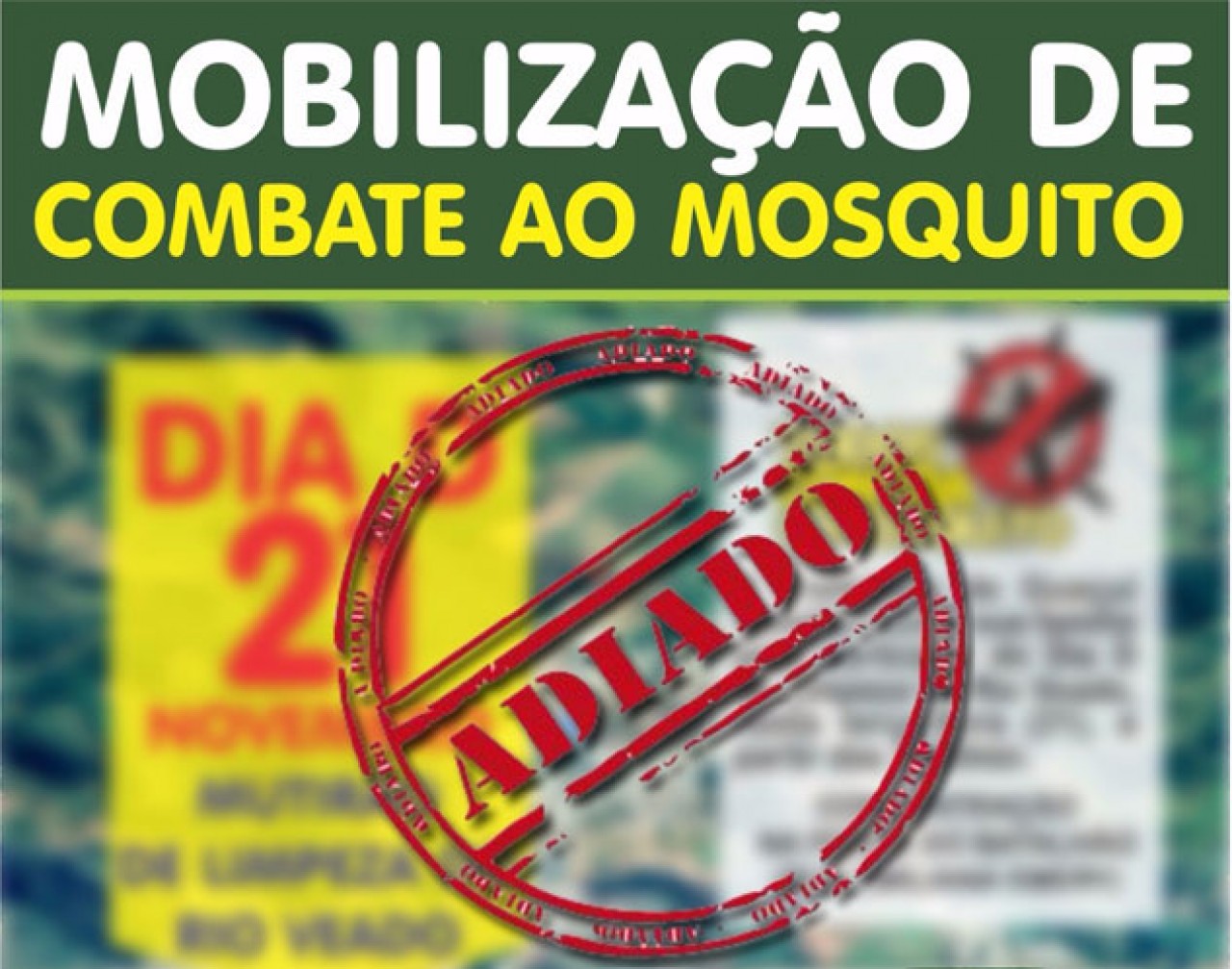 Chuva força adiamento do Mutirão para limpeza do Rio Veado