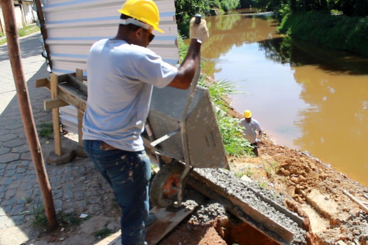 Obra vai mudar visual de parte da Beira Rio que estava desmoronando
