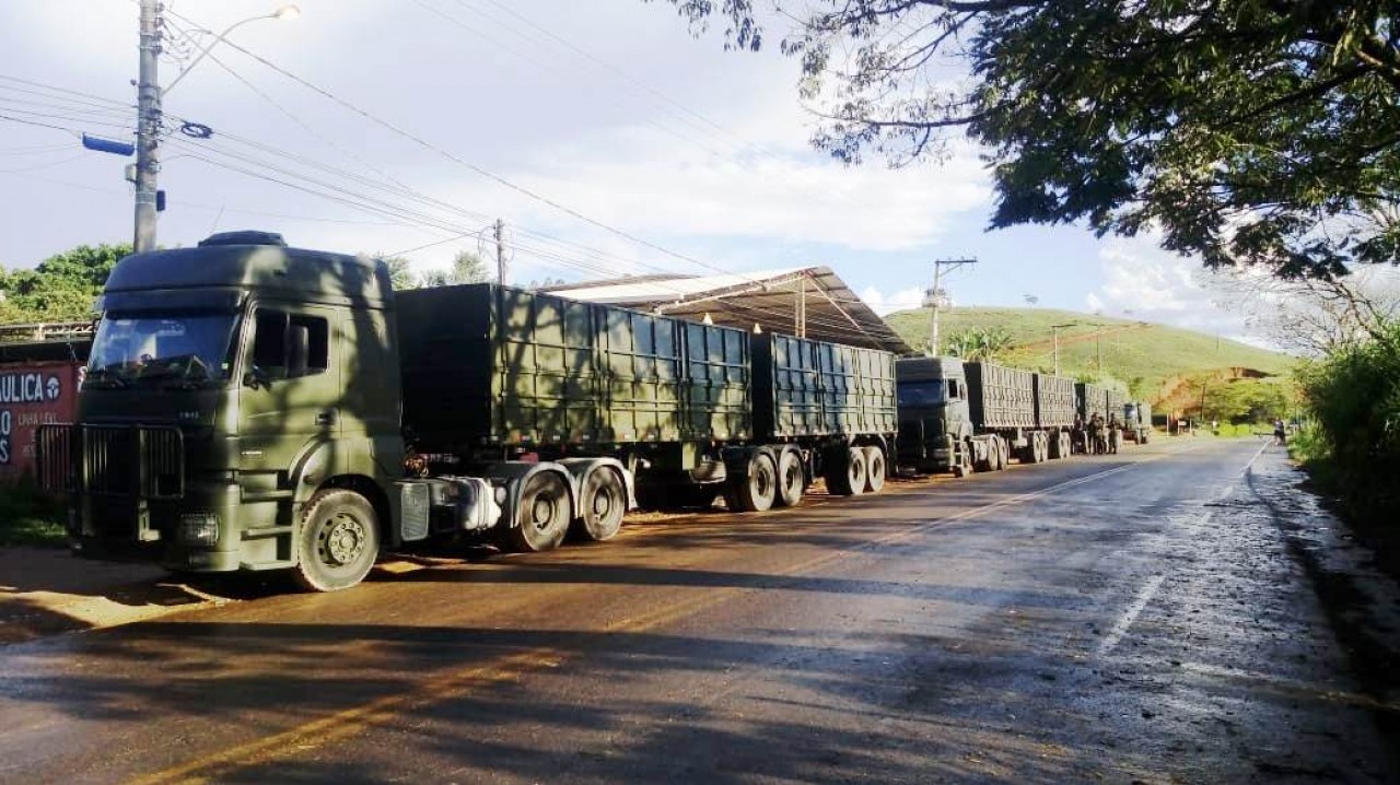 Ponte provisória do Exército chega a Guaçuí para ser instalada na BR482