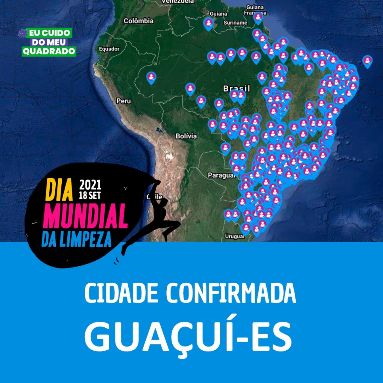 Guaçuí participará da 4º edição da maior ação cívica mundial: "World Cleanup Day"