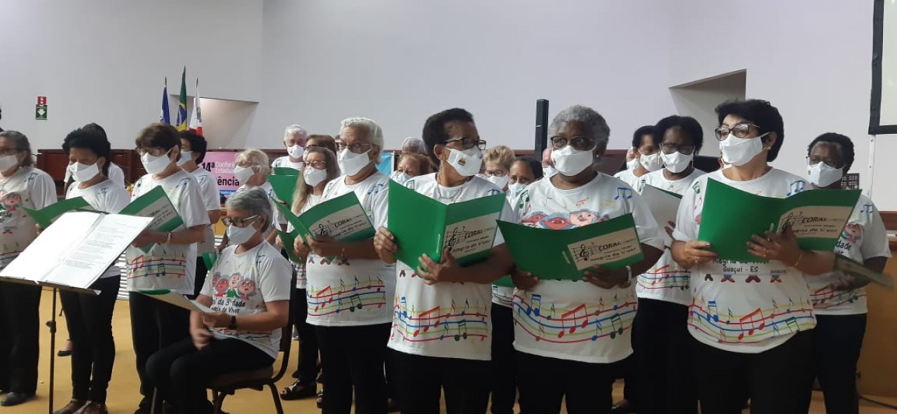 Coral da terceira idade "Alegria de Viver" se apresenta na 14ª Conferência Estadual de Assistência Social