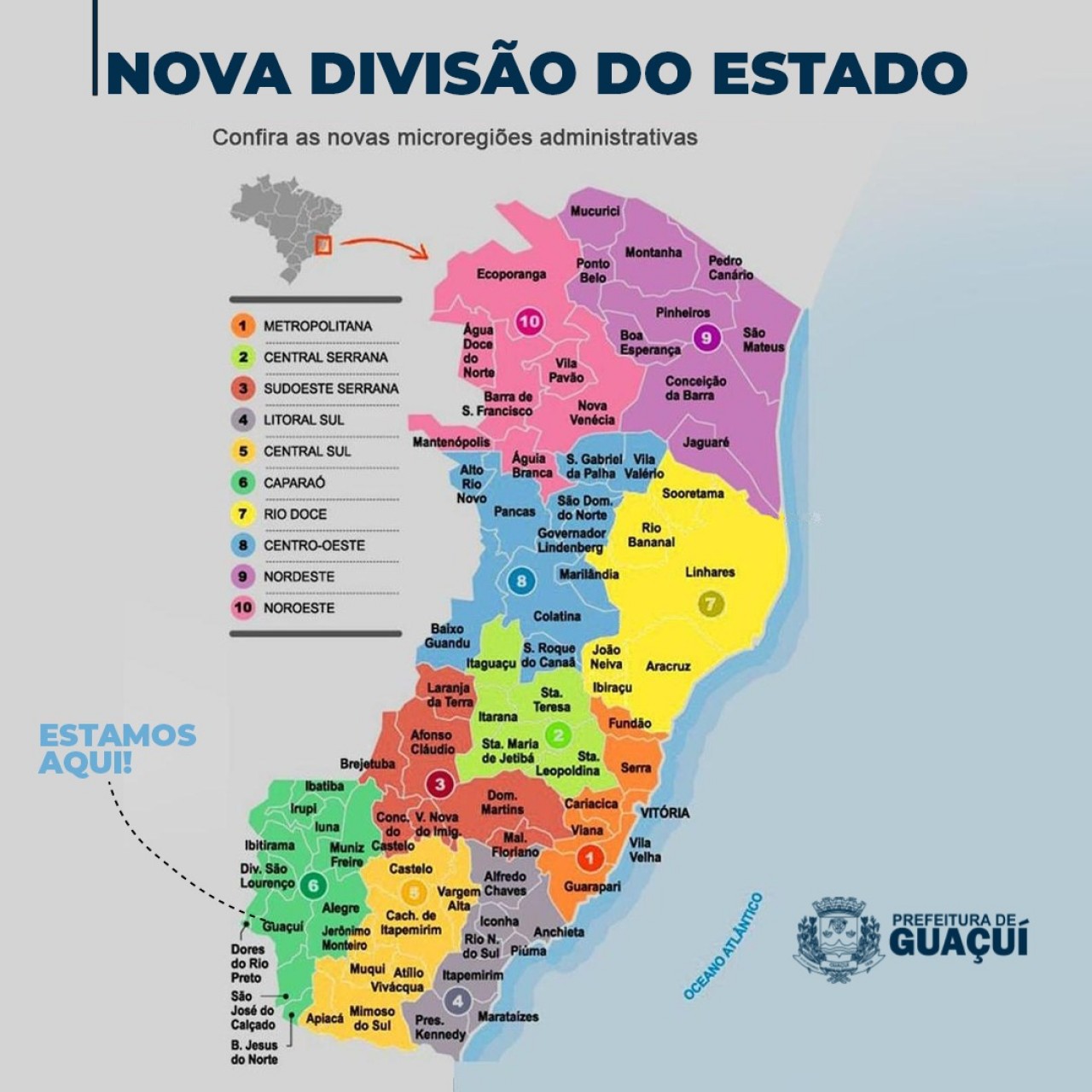 Mapa de Risco da Covid-19 passará a ser classificado por microrregião.