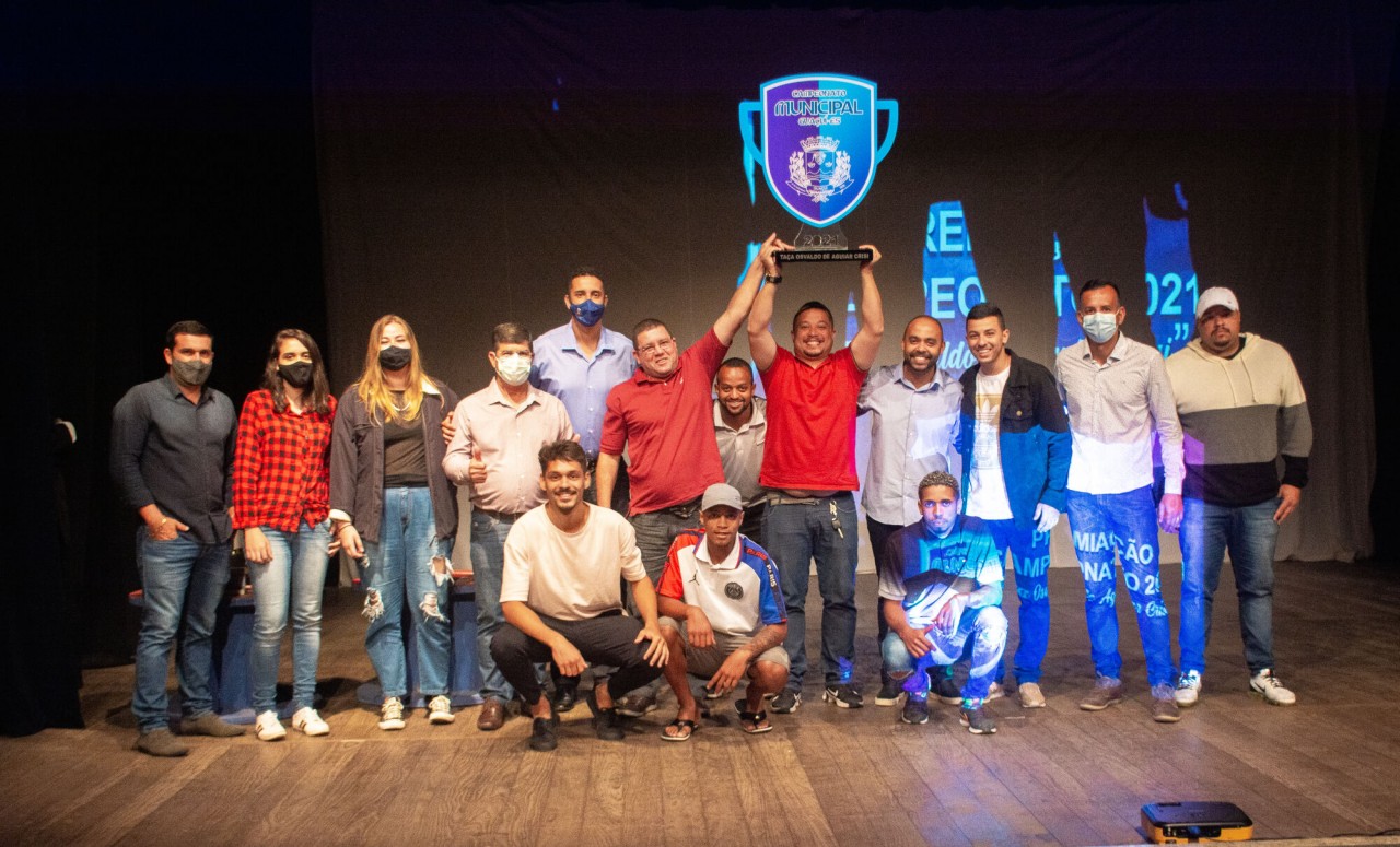 Premiação do Campeonato Municipal de Futebol Amador de Guaçuí