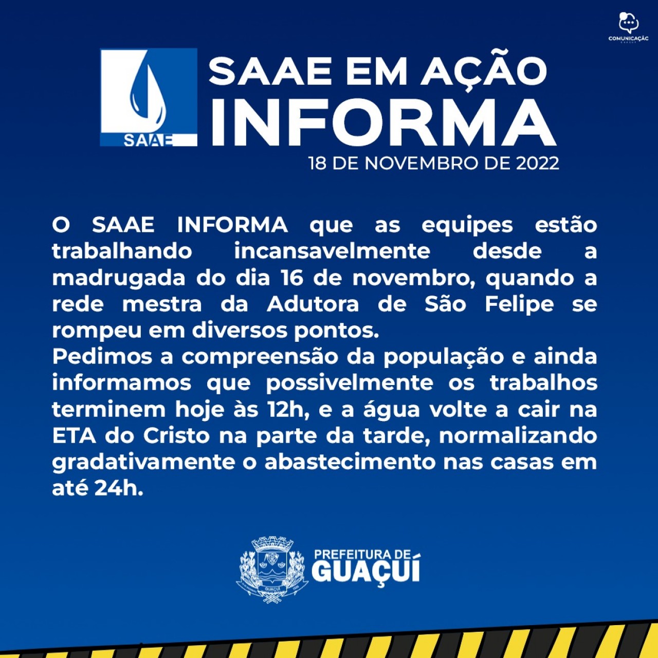 SAAE EM AÇÃO INFORMA