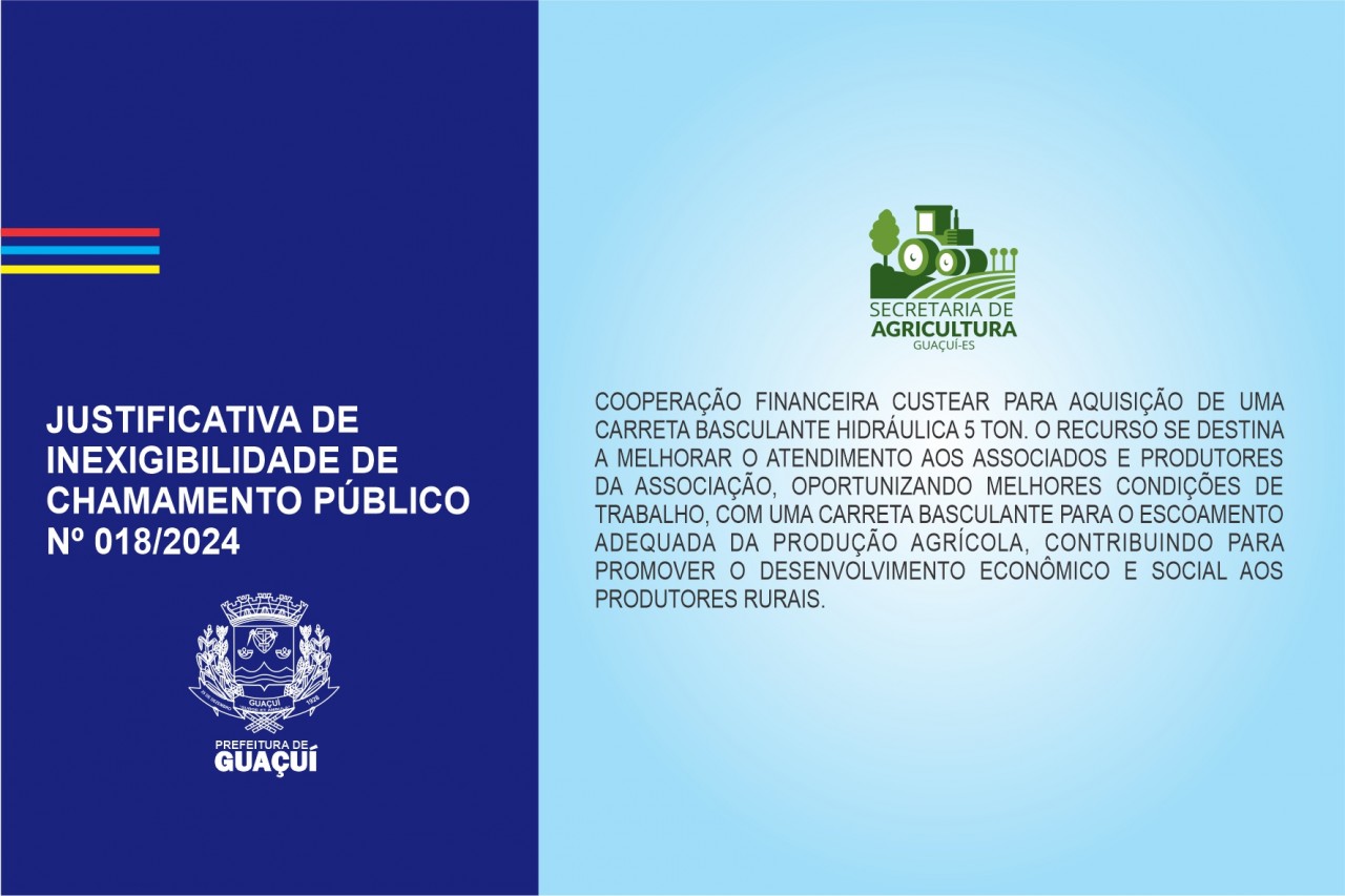 JUSTIFICATIVA DE INEXIGIBILIDADE DE CHAMAMENTO PÚBLICO Nº 18/2024