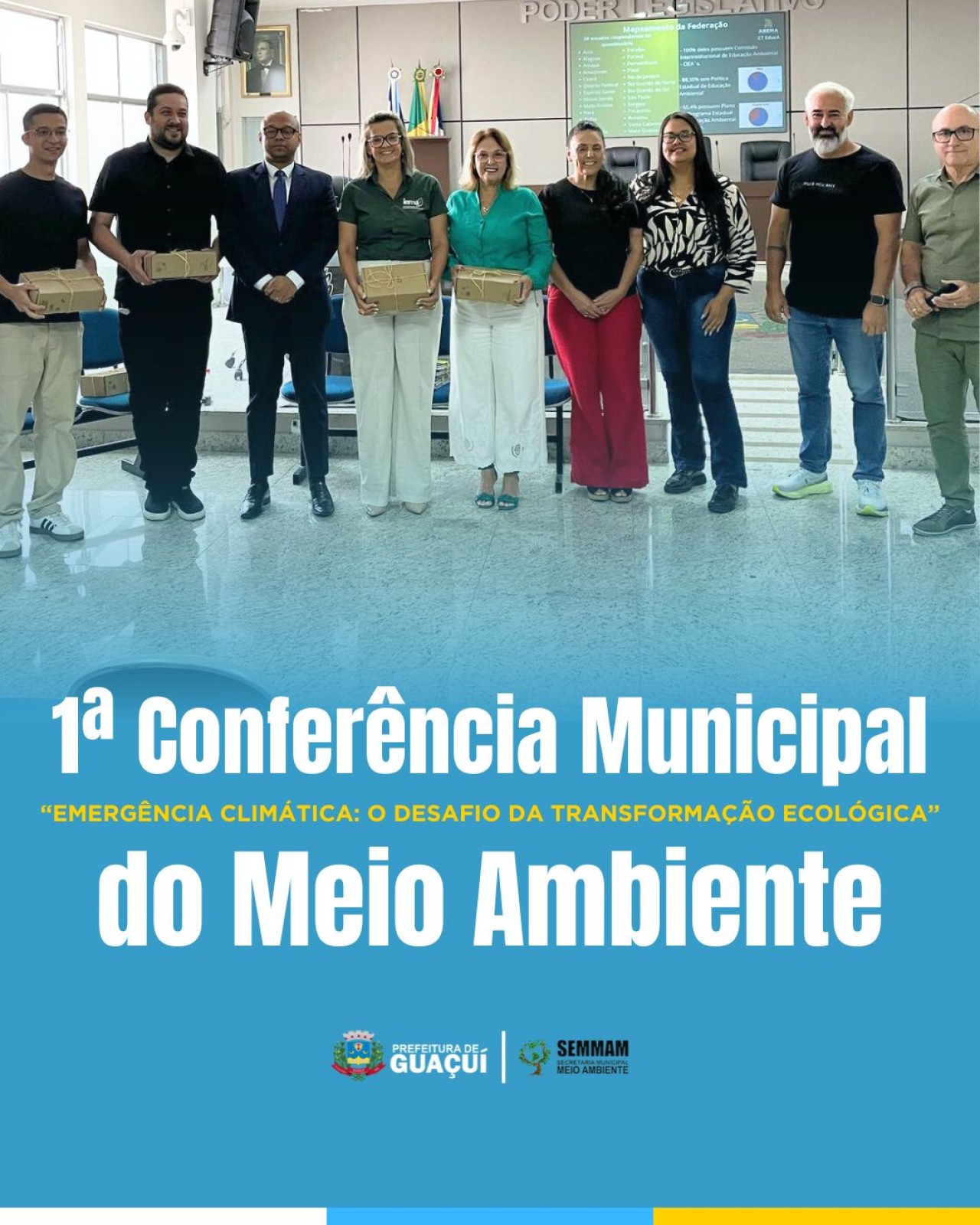 1ª CONFERÊNCIA MUNICIPAL DO MEIO AMBIENTE DE GUAÇUÍ DISCUTE OS DESAFIOS DA TRANSFORMAÇÃO ECOLÓGICA.