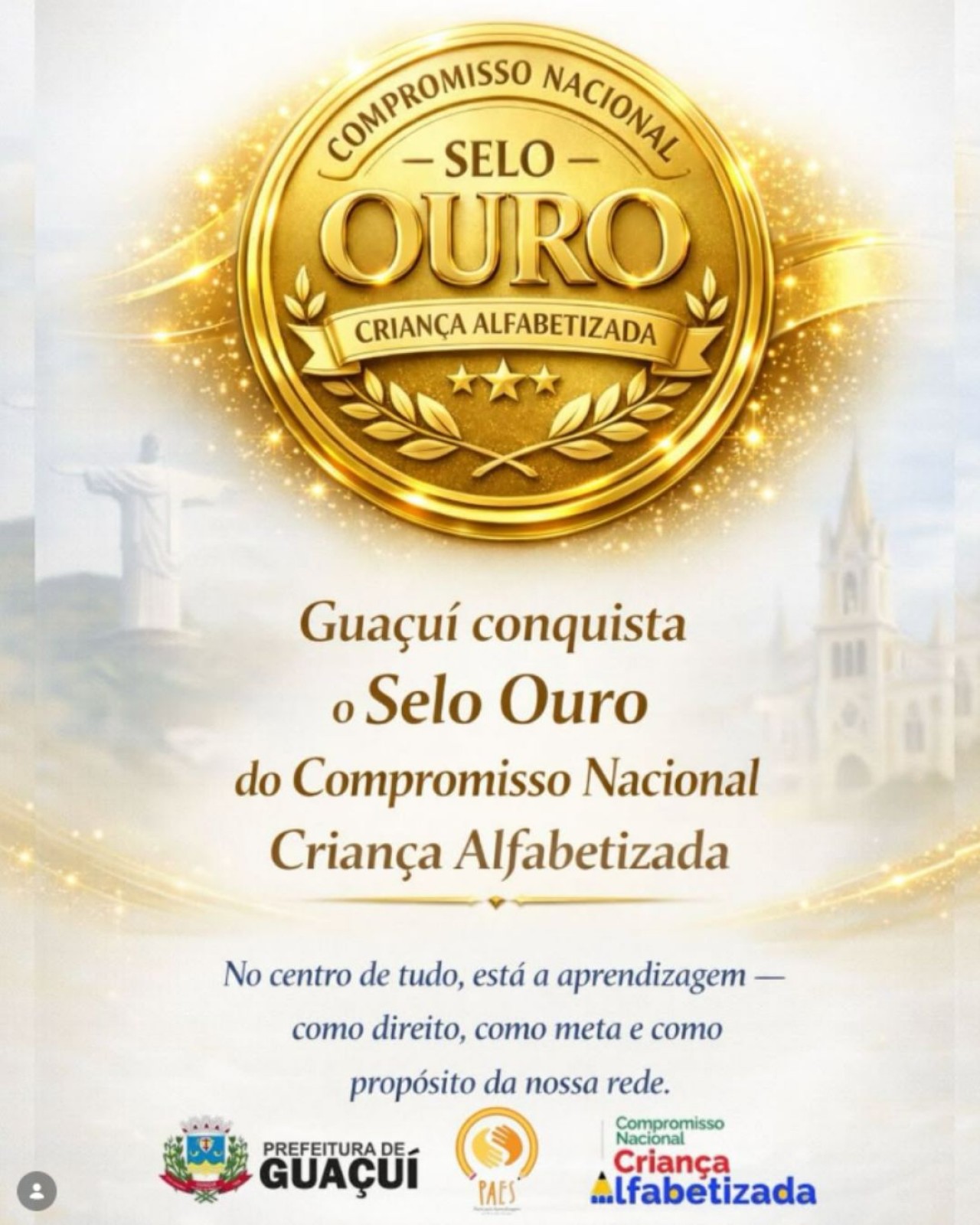 GUAÇUÍ É OURO NA EDUCAÇÃO!