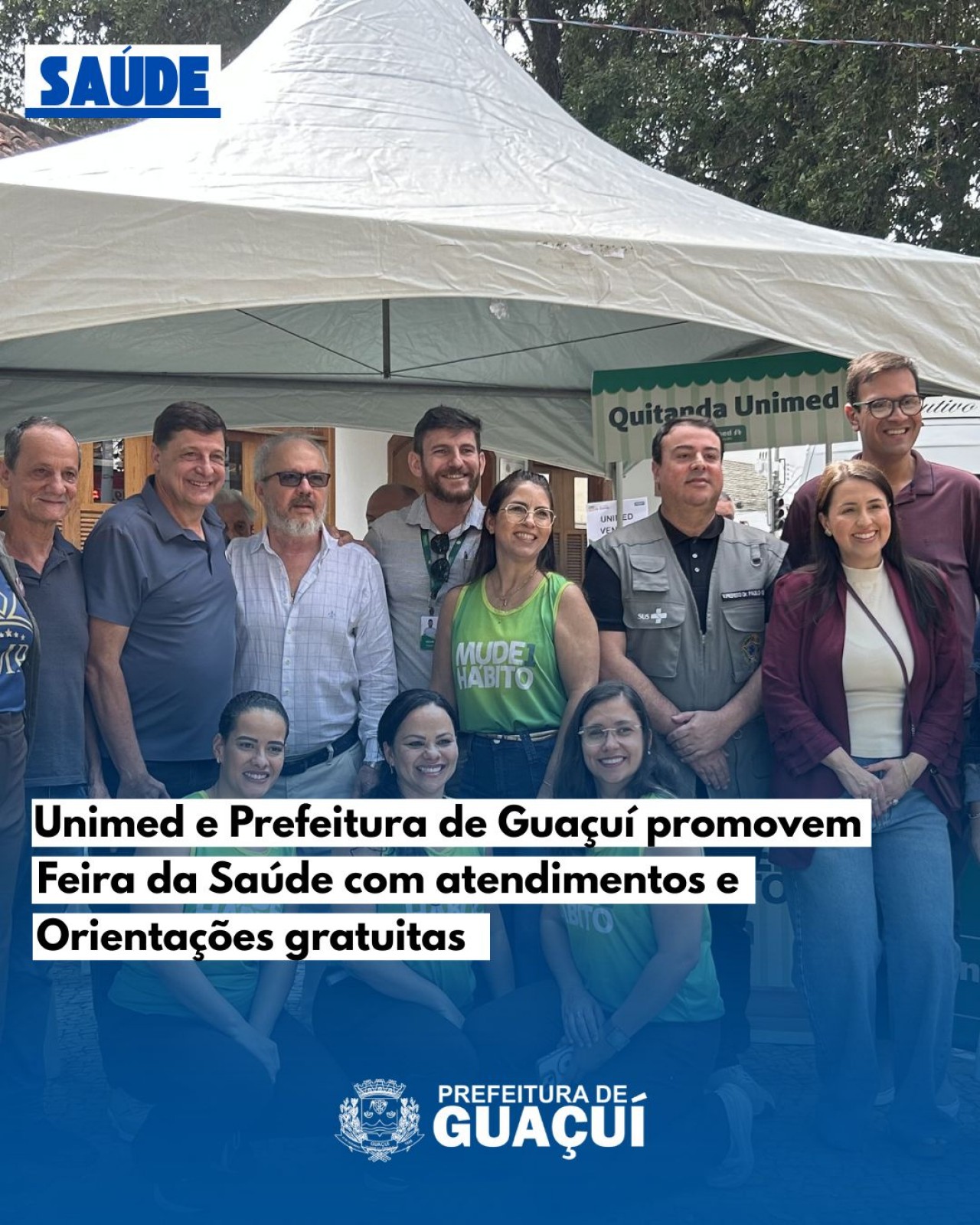 Prefeitura de Guaçuí e Unimed promovem Feira da Saúde com atendimentos e orientações gratuitas