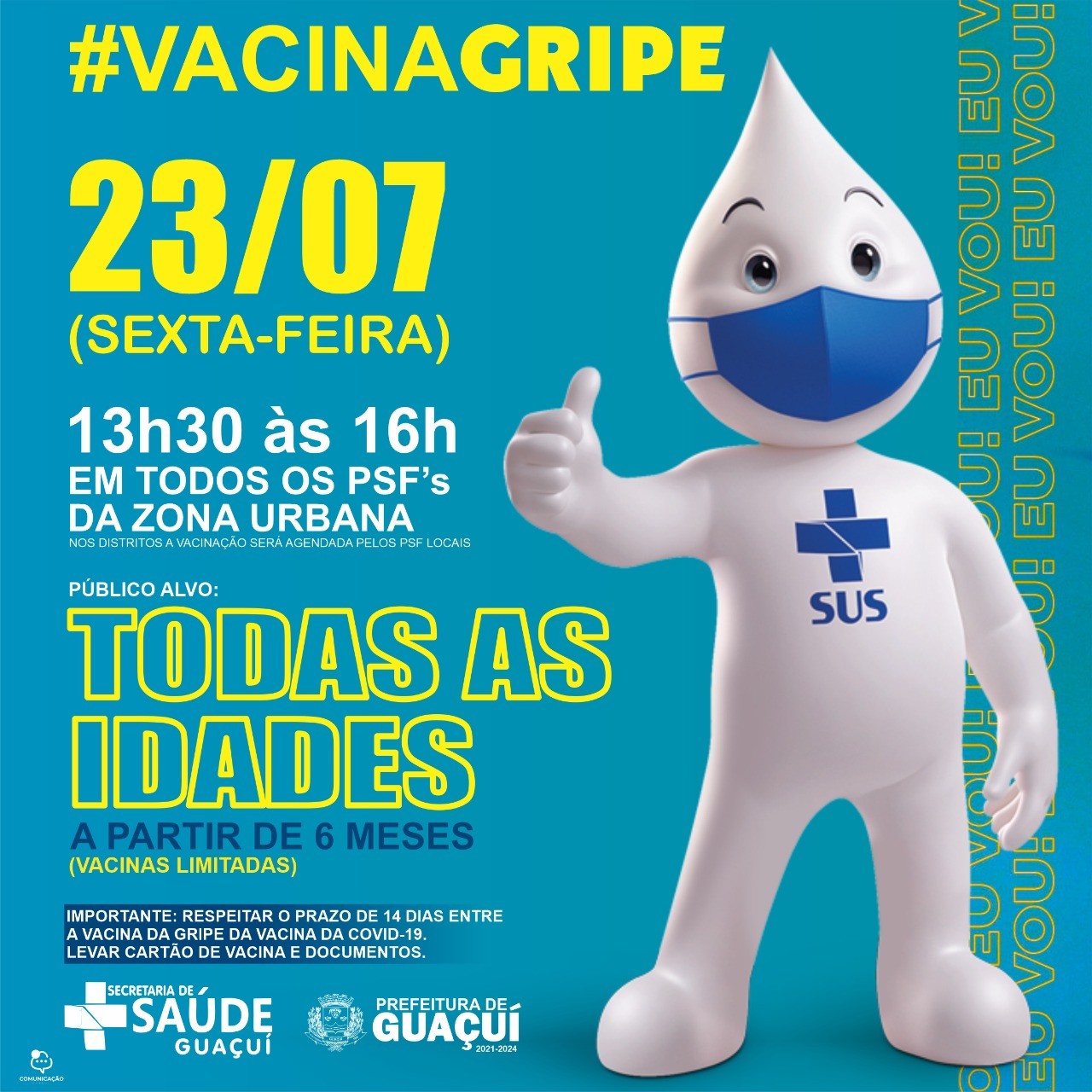 Vacinação contra gripe é ampliada para a população em geral