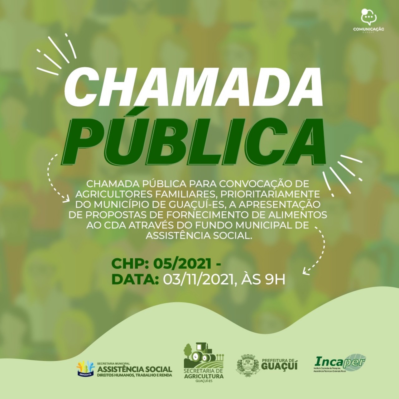 Chamada Pública Compra Direta de Alimentos (CDA)