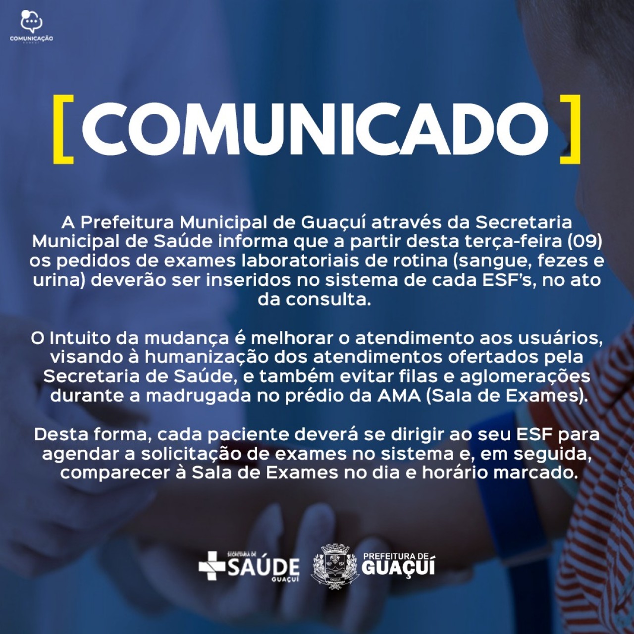 Secretaria de Saúde lança novo sistema para marcação de exames