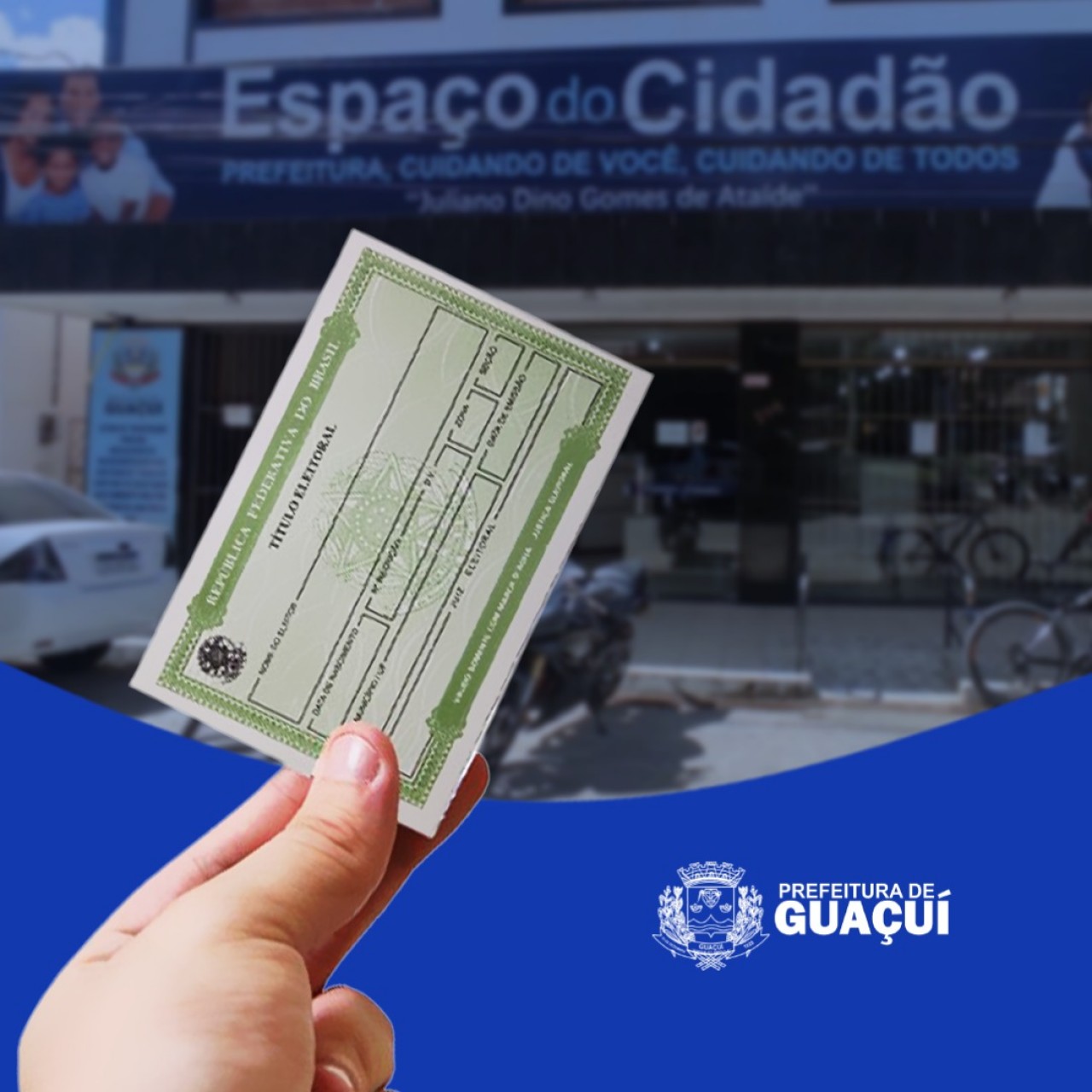 AGORA VOCÊ PODE TIRAR SEU TÍTULO DE ELEITOR NO ESPAÇO DO CIDADÃO