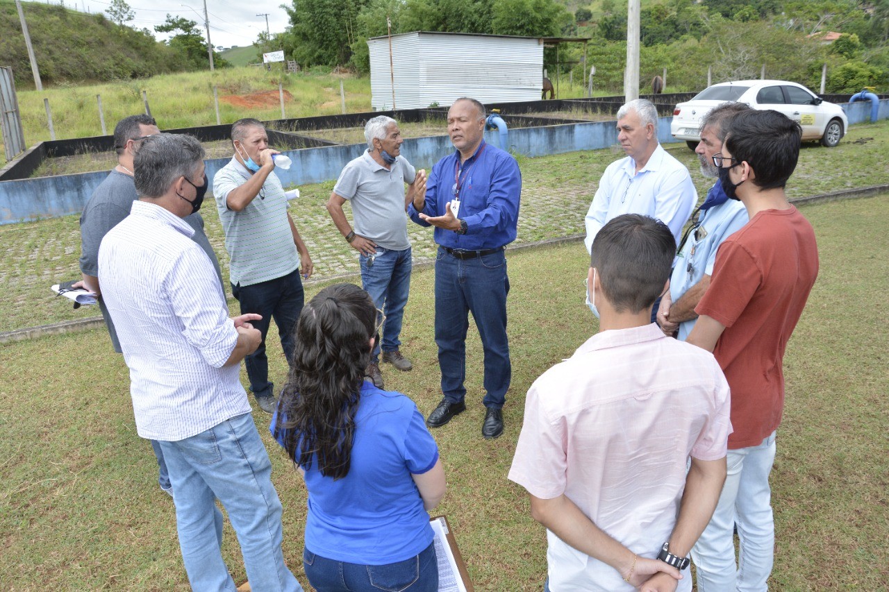 REPRESENTANTES DA FUNASA REALIZAM VISITA TÉCNICA NA ESTAÇÃO DE TRATAMENTO DE ESGOTO E GUAÇUÍ