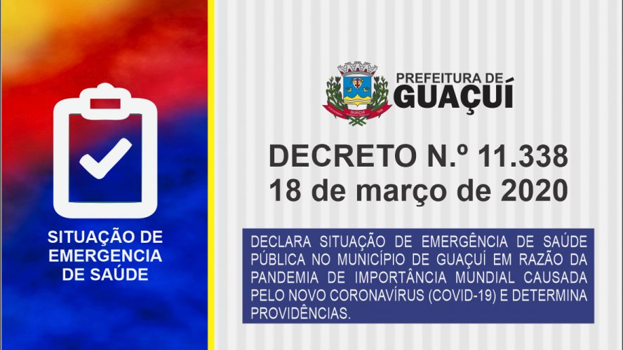 DECRETO Nº 11.338 , DE 18 DE MARÇO DE 2020