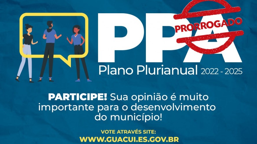 Prefeitura de Guaçuí estende prazo de audiências públicas para elaboração do PPA