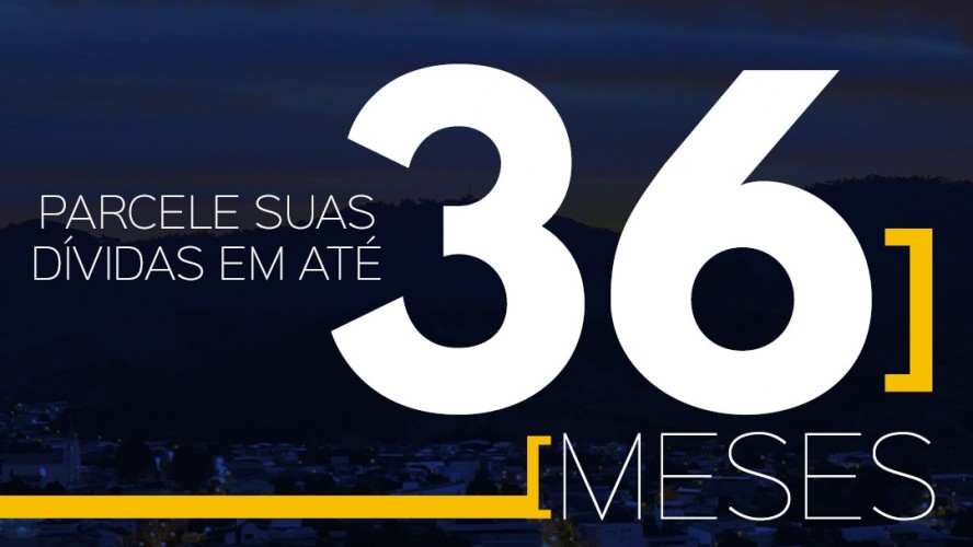 ívida ativa e dívida com SAAE poderá ser parcelada em até 36 meses