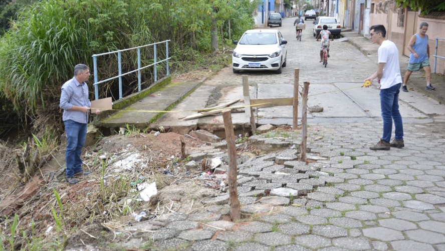 NOVO SECRETÁRIO DE OBRAS REALIZA VISITA TÉCNICA EM PONTE LOCALIZADA NA AVENIDA JOSÉ FERREIRA ALVES