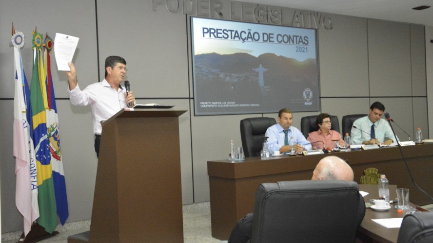 PREFEITO DE GUAÇUÍ REALIZA PRESTAÇÃO DE CONTAS REFERENTE AO EXERCICIO DE 2021