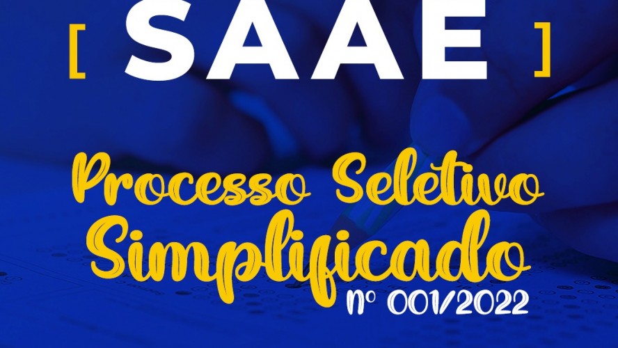 SAAE DE GUAÇUÍ DIVULGA EDITAL DE CONVOCAÇÃO DO PROCESSO SELETIVO 001/2022