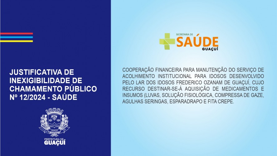 JUSTIFICATIVA DE INEXIGIBILIDADE DE CHAMAMENTO PÚBLICO Nº 12/2024