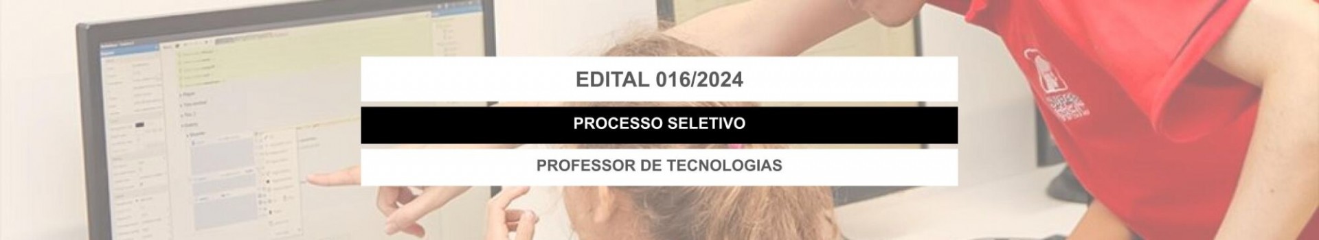 banner do processo seletivo