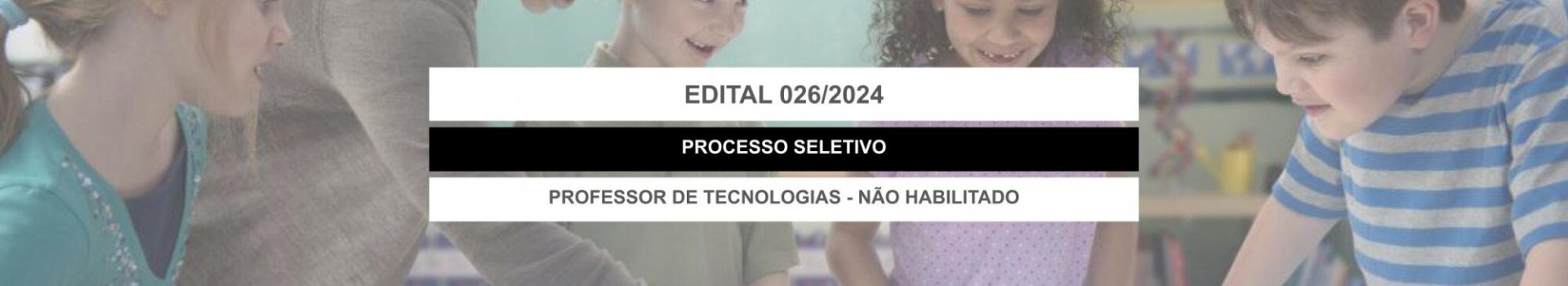 banner do processo seletivo