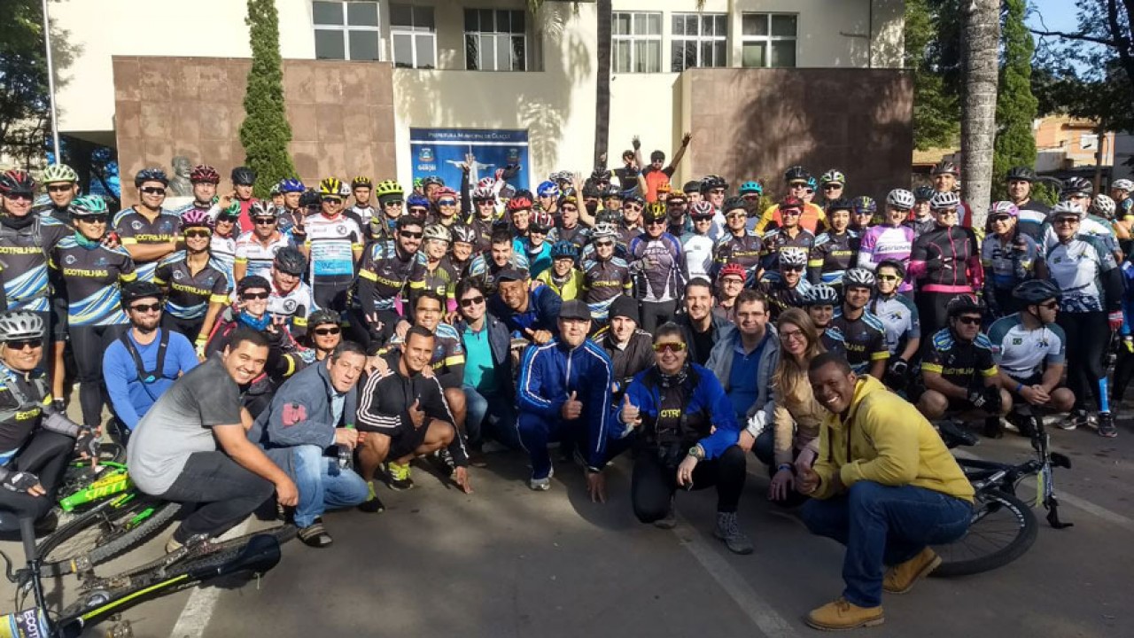 Ecotrilhas reúne quase 170 bikers em Guaçuí