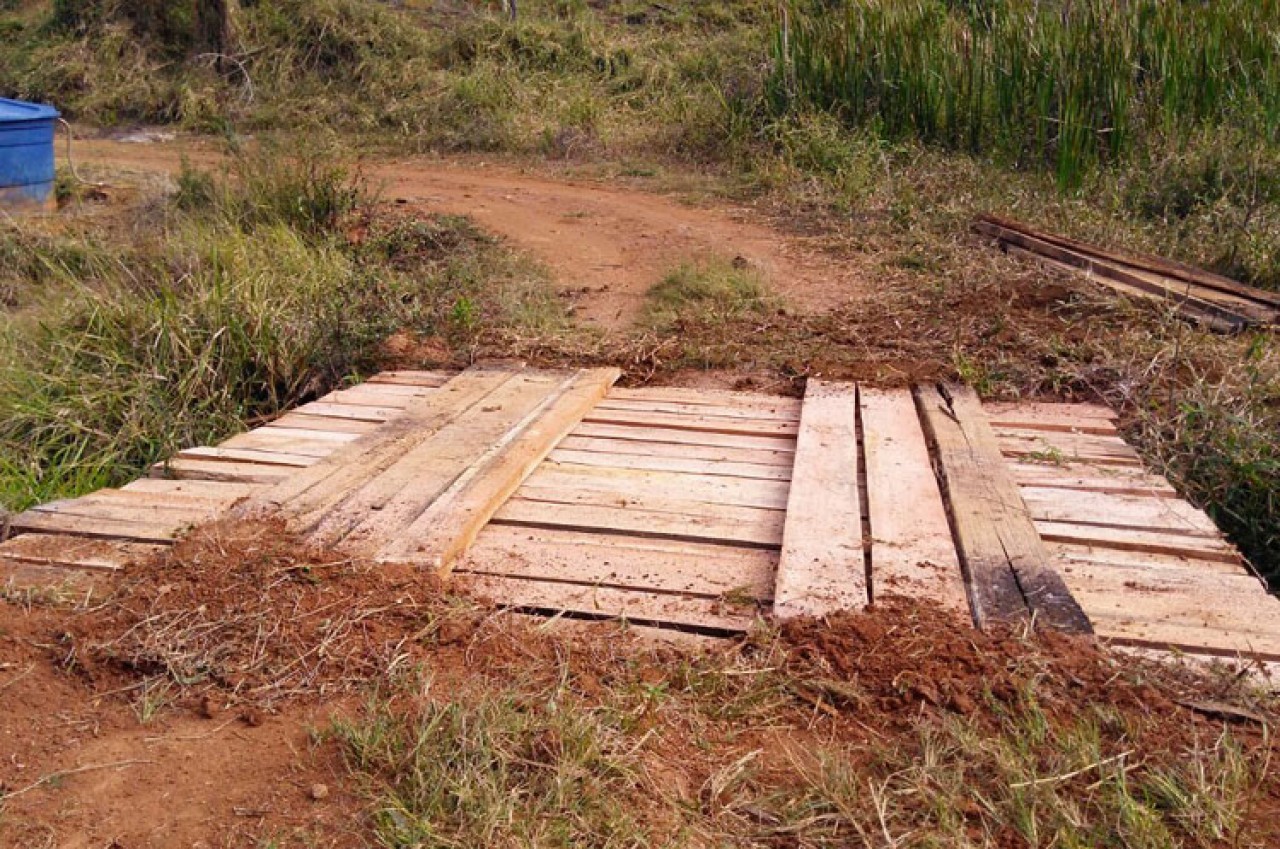 Ponte recuperada na zona rural de Guaçuí