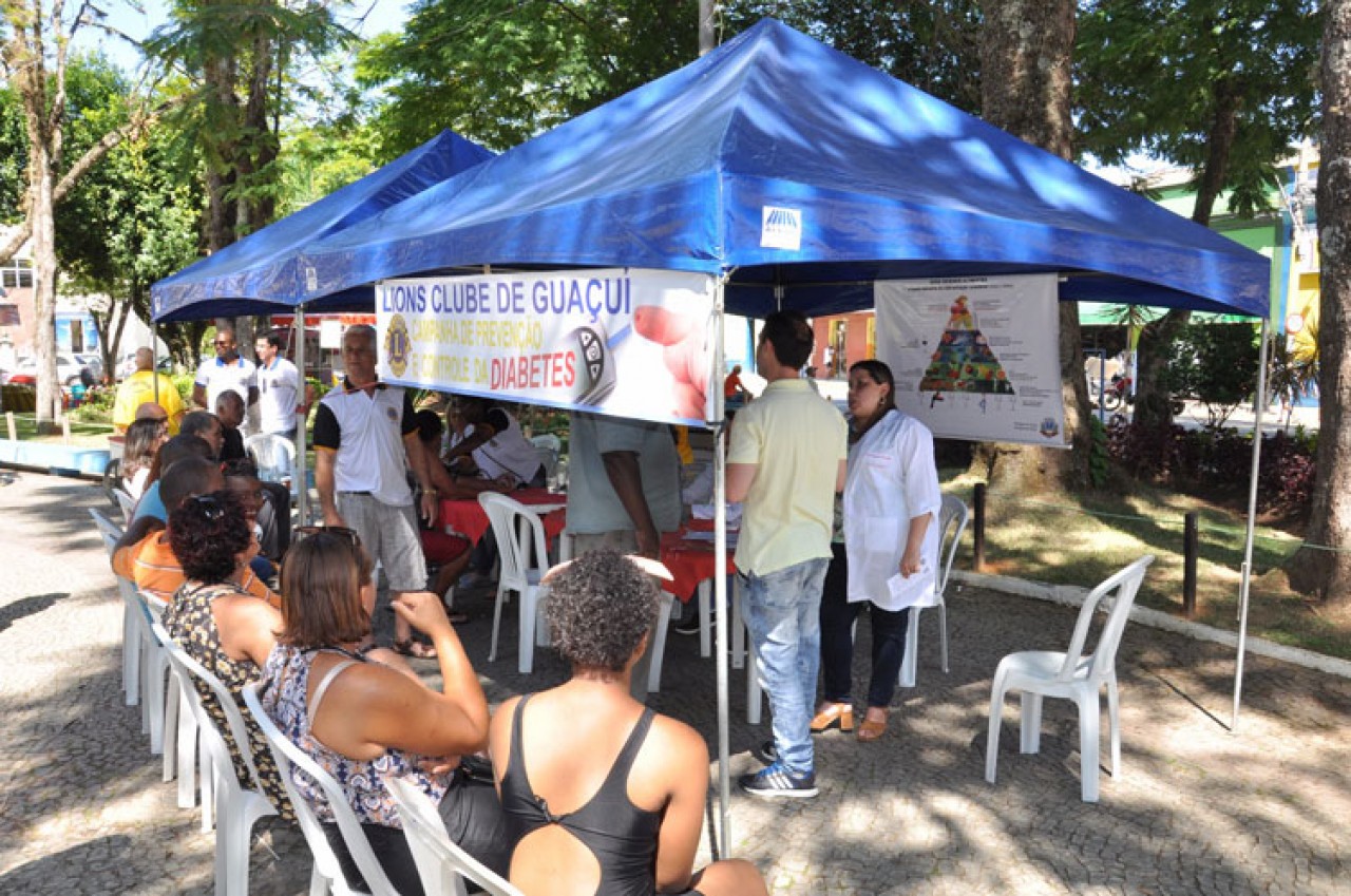 Campanha de prevenção ao diabetes realizada em Guaçuí