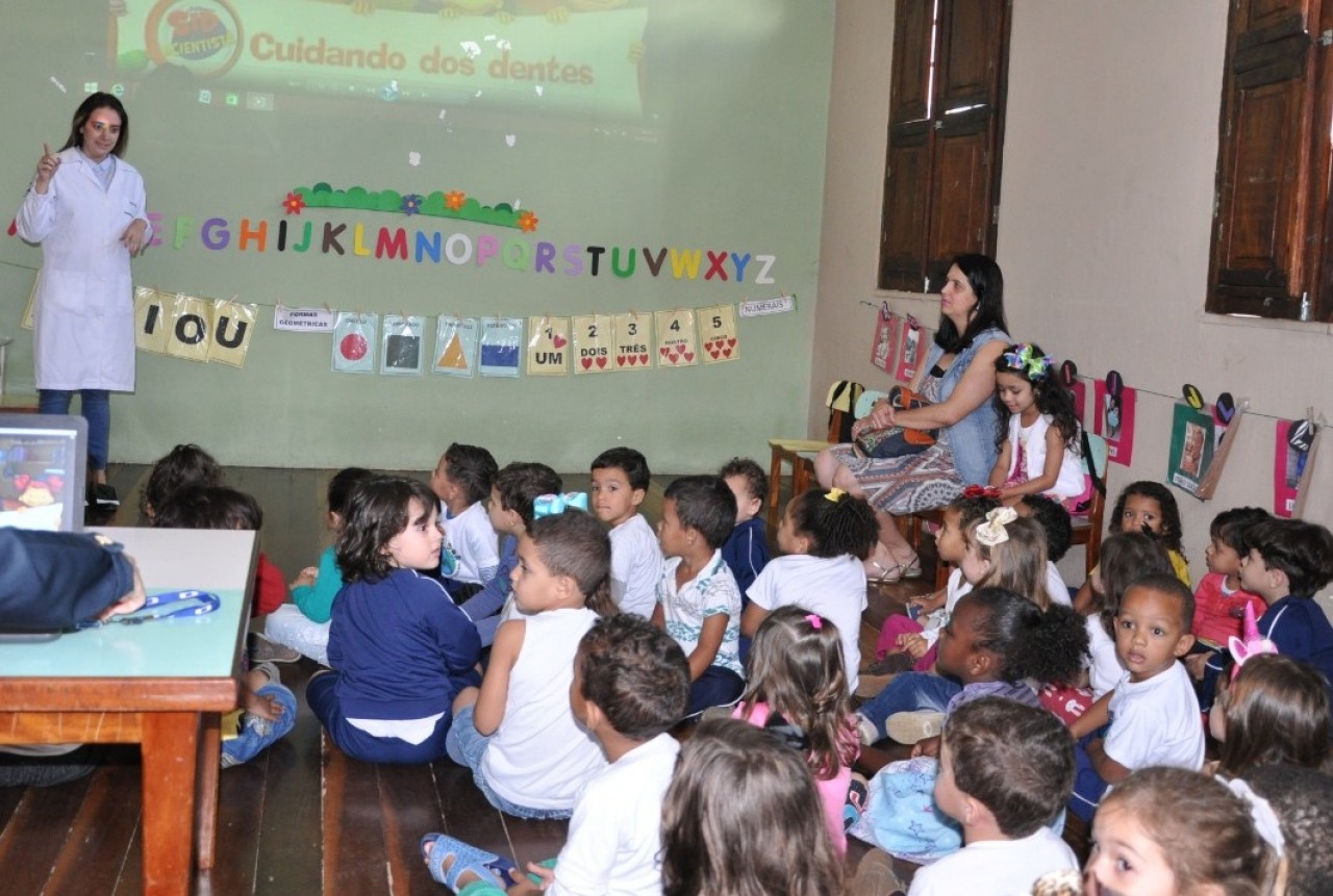 Ação de Saúde Bucal realizada em mais uma creche de Guaçuí