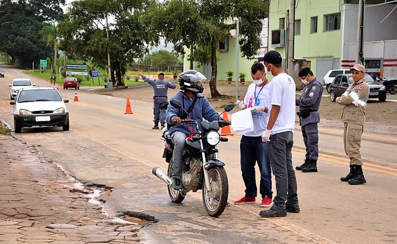 Guaçuí instala barreiras sanitárias nas entradas da cidade