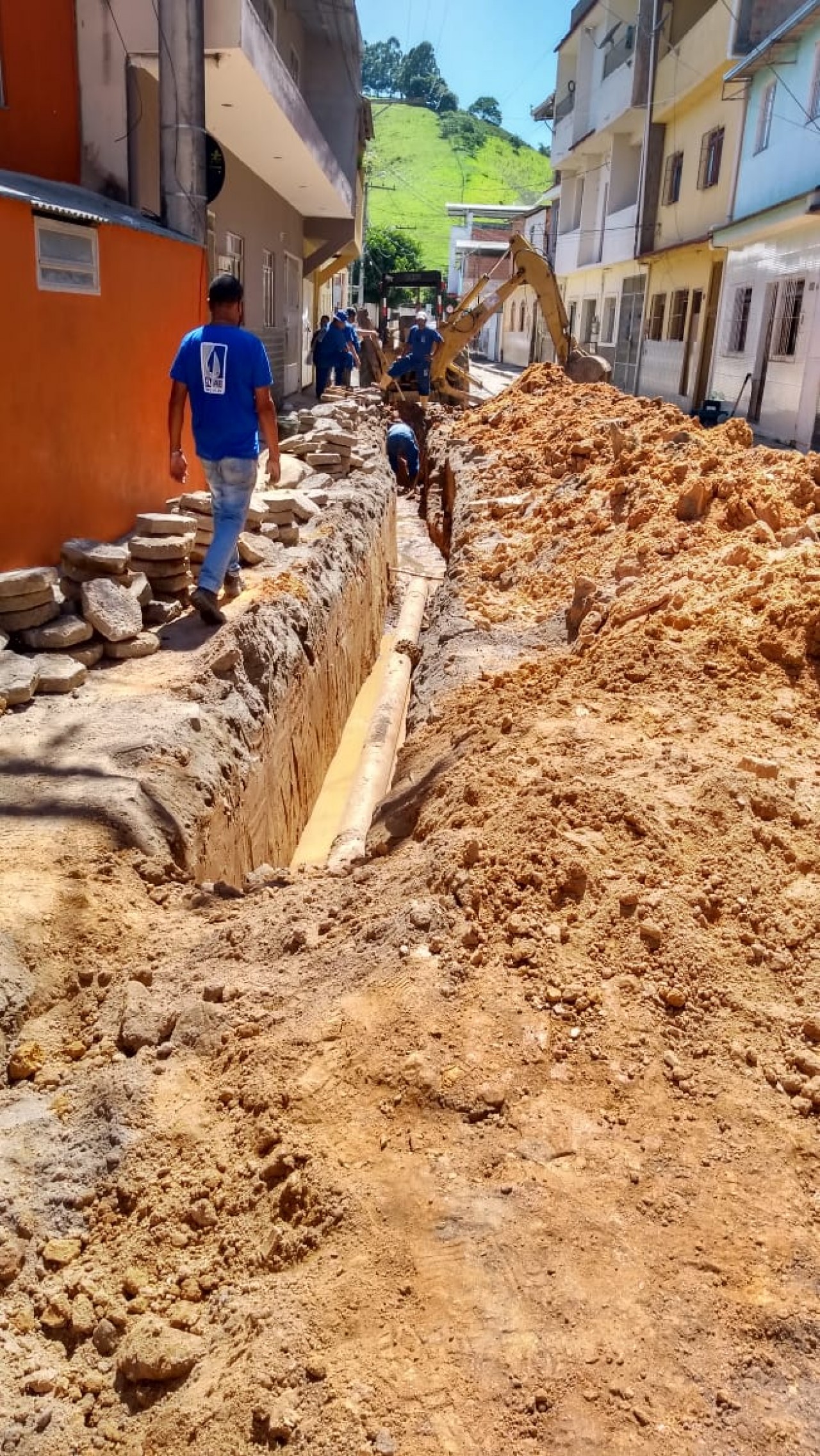 SAAE substitui 37 metros de manilhas antigas de esgoto no bairro Balança SAAE substitui 37 metros de manilhas antigas de esgoto no bairro Balança