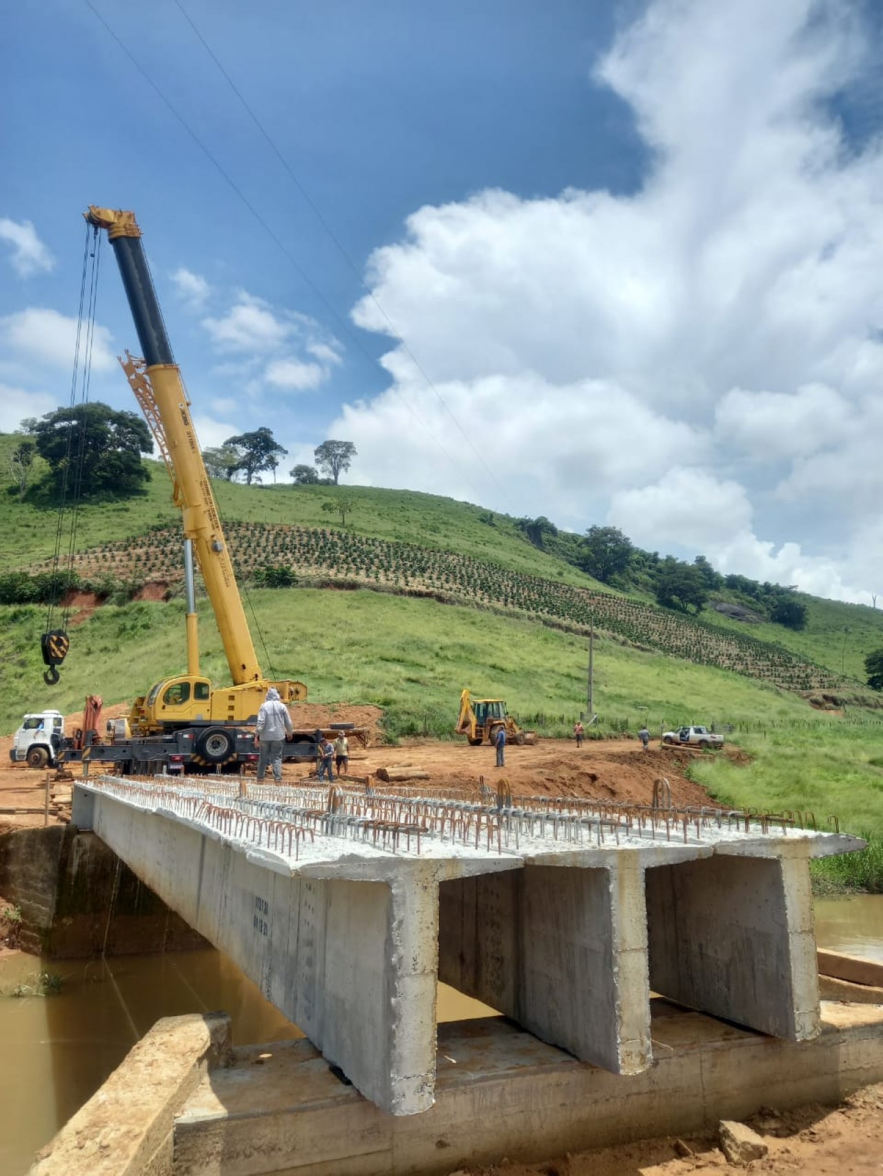 Iniciada construção da ponte na comunidade Córrego do Bueno