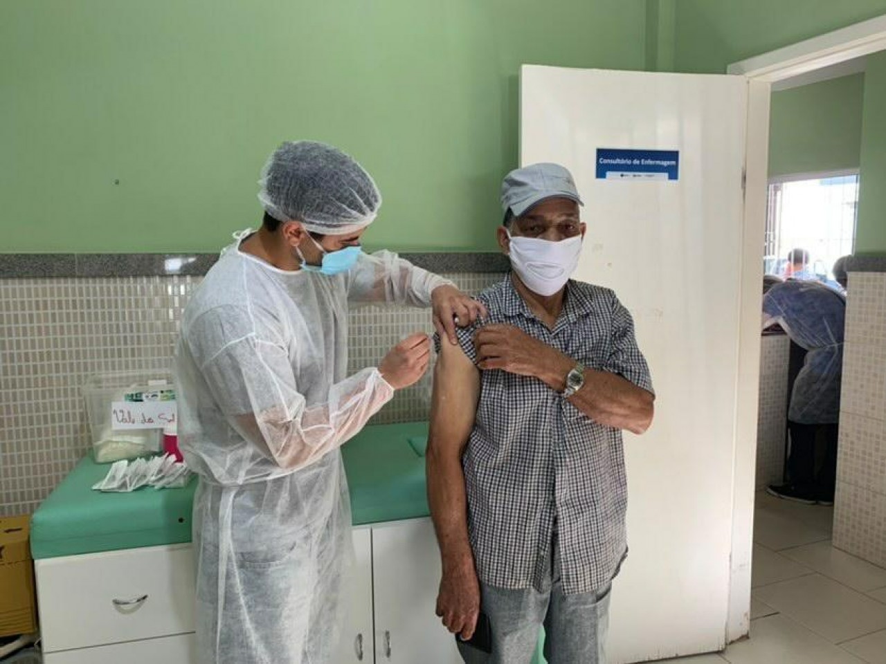Ação deste sábado (20) imunizou mais de 300 idosos