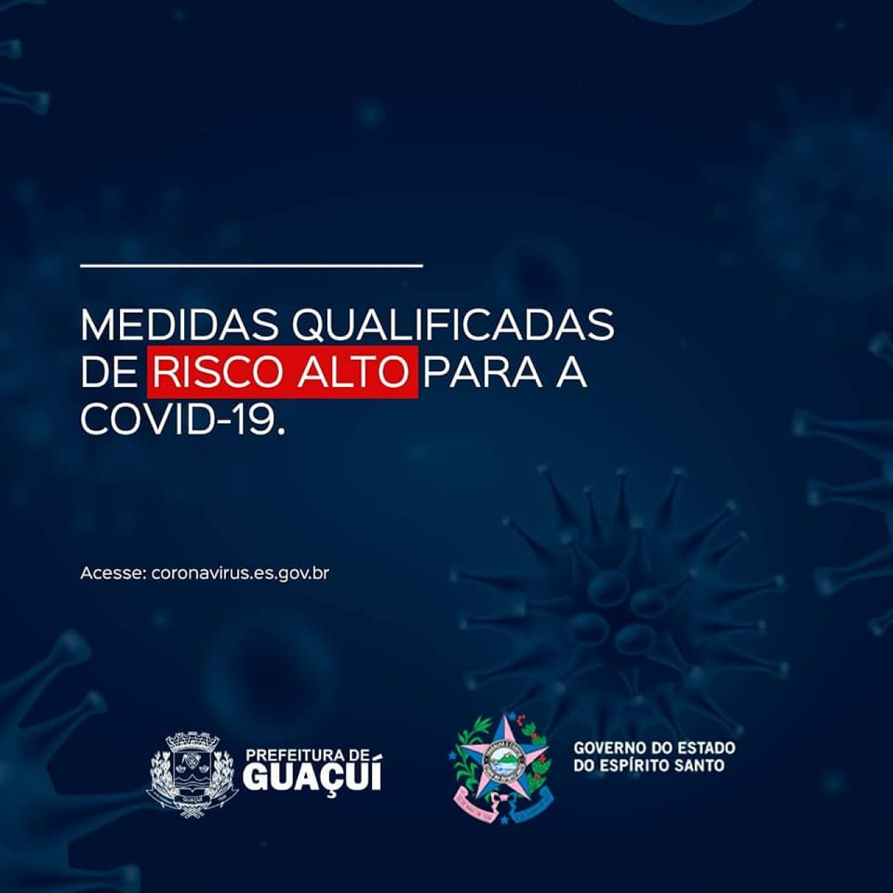Guaçuí permanece em risco alto no 51º Mapa de Risco Covid-19