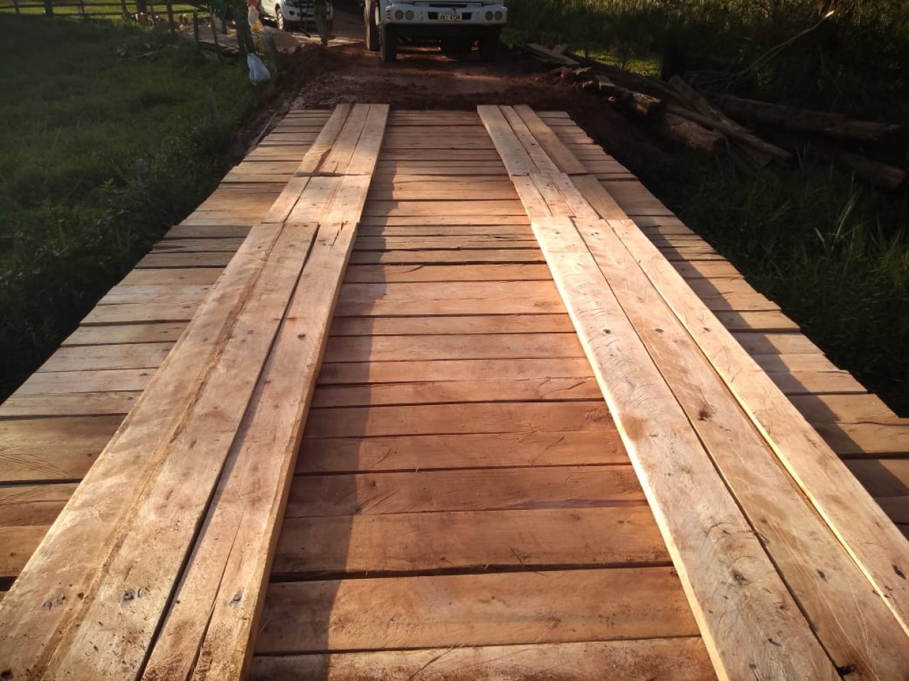 Agricultura constrói nova ponte de acesso à localidade de São Romão Agricultura constrói nova ponte de acesso à localidade de São Romão