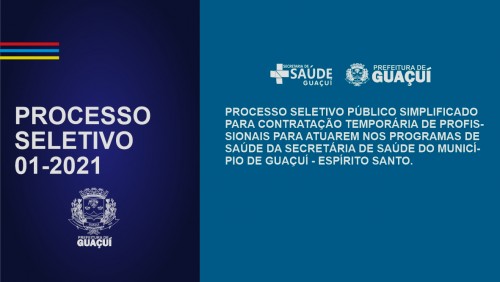 PROCESSO SELETIVO PÚBLICO SIMPLIFICADO - SECRETARIA MUNICIPAL DE SAÚDE - EDITAL Nº 001/2021