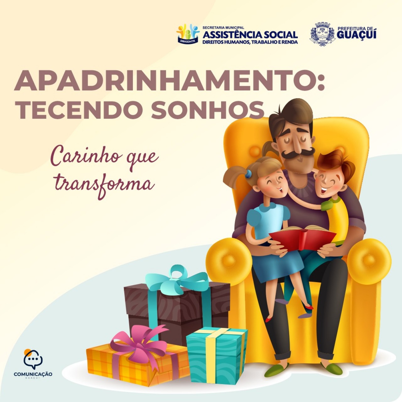 Projeto “Apadrinhamento: Tecendo Sonhos” está com inscrições abertas Projeto “Apadrinhamento: Tecendo Sonhos” está com inscrições abertas