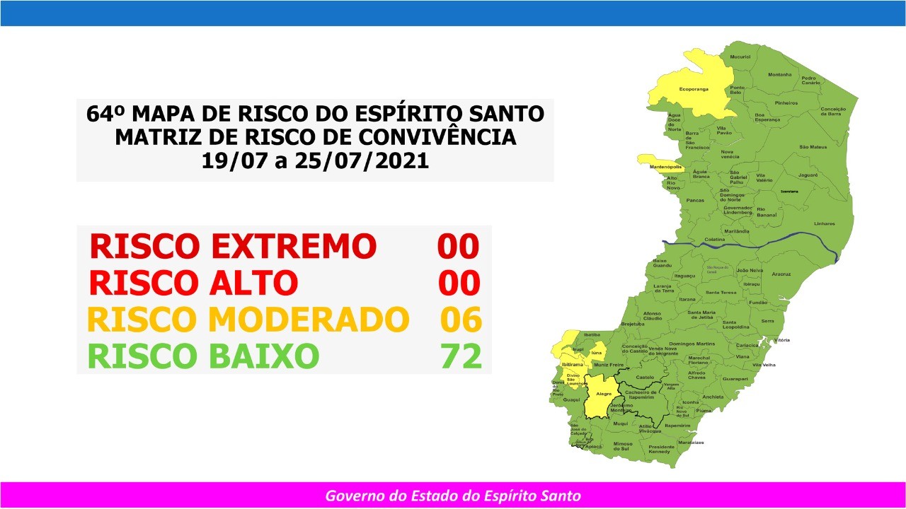 Guaçuí permanece em risco baixo no 64º Mapa de Risco, mas não podemos descuidar. Confira as medidas de prevenção: