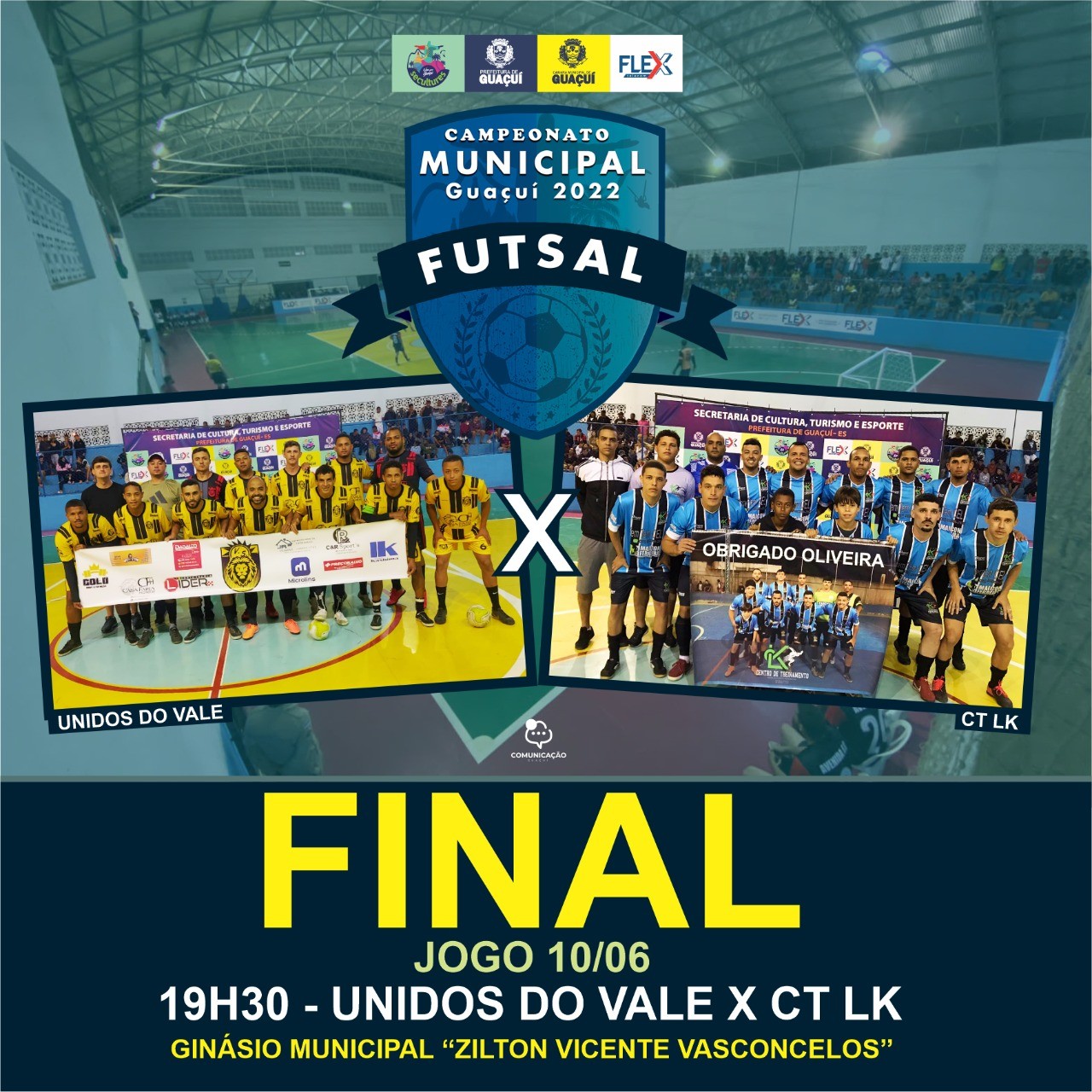 GRANDE FINAL DO CAMPEONATO MUNICIPAL DE FUTSAL ACONTECE NESTA SEXTA (11) GRANDE FINAL DO CAMPEONATO MUNICIPAL DE FUTSAL ACONTECE NESTA SEXTA (11)