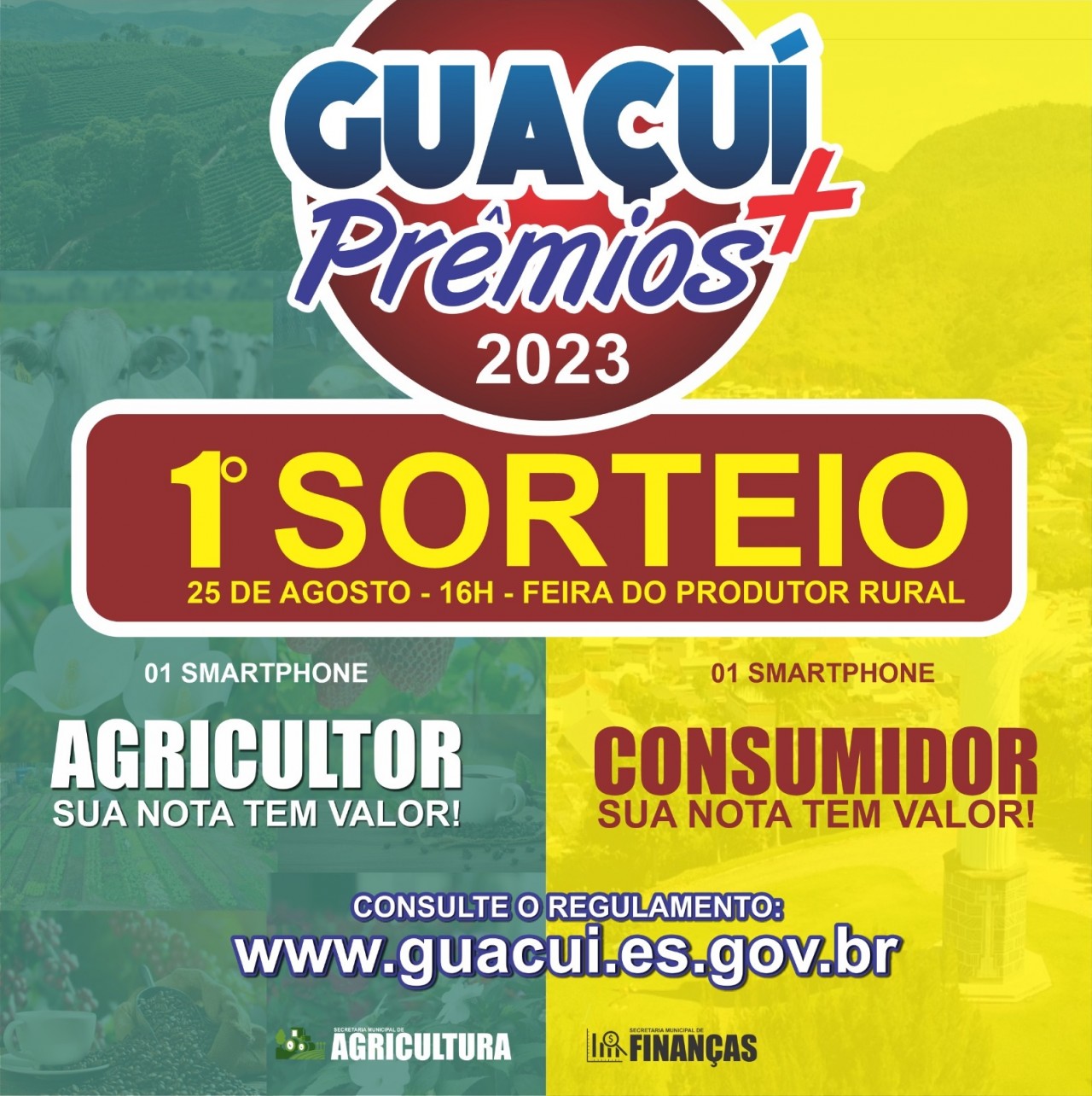 VEM AÍ O PRIMEIRO SORTEIO DA CAMPANHA "GUAÇUÍ MAIS PRÊMIOS" VEM AÍ O PRIMEIRO SORTEIO DA CAMPANHA "GUAÇUÍ MAIS PRÊMIOS"