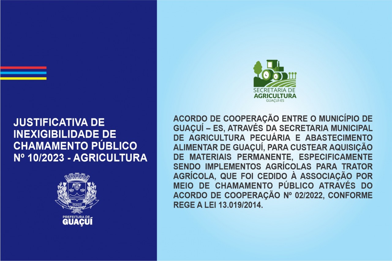JUSTIFICATIVA DE INEXIGIBILIDADE DE CHAMAMENTO PÚBLICO Nº 10/2023 JUSTIFICATIVA DE INEXIGIBILIDADE DE CHAMAMENTO PÚBLICO Nº 10/2023