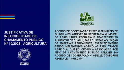 JUSTIFICATIVA DE INEXIGIBILIDADE DE CHAMAMENTO PÚBLICO Nº 10/2023 JUSTIFICATIVA DE INEXIGIBILIDADE DE CHAMAMENTO PÚBLICO Nº 10/2023