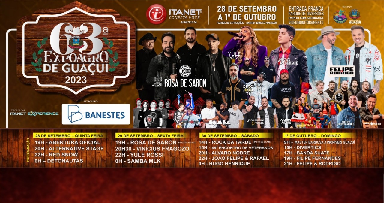 VEM AÍ A 63ª EXPOAGRO DE GUAÇUÍ VEM AÍ A 63ª EXPOAGRO DE GUAÇUÍ