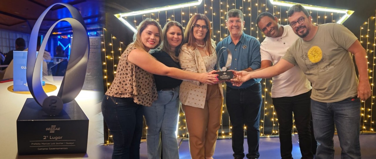 GUAÇUÍ CONQUISTA TROFÉU DE PRATA NO XII PRÊMIO SEBRAE PREFEITURA EMPREENDEDORA GUAÇUÍ CONQUISTA TROFÉU DE PRATA NO XII PRÊMIO SEBRAE PREFEITURA EMPREENDEDORA