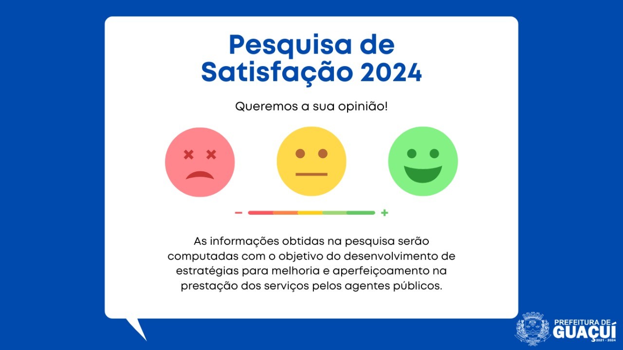 OUVIDORIA MUNICIPAL LANÇA PESQUISA DE SATISFAÇÃO 2024 OUVIDORIA MUNICIPAL LANÇA PESQUISA DE SATISFAÇÃO 2024