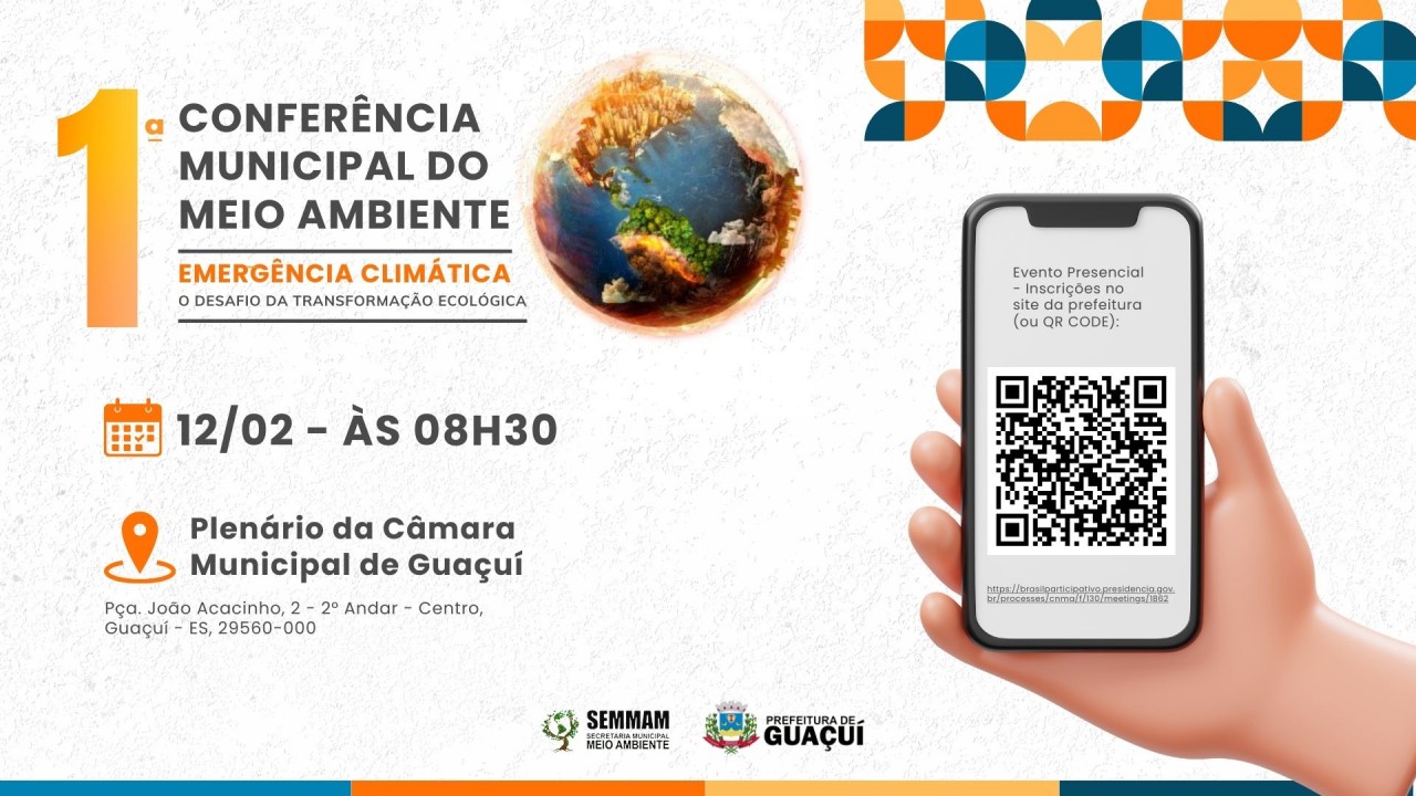 VEM AI A PRIMEIRA CONFERÊNCIA MUNICIPAL DE MEIO AMBIENTE VEM AI A PRIMEIRA CONFERÊNCIA MUNICIPAL DE MEIO AMBIENTE