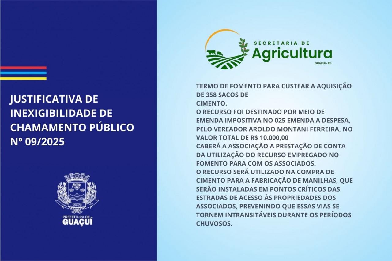 JUSTIFICATIVA DE INEXIGIBILIDADE DE CHAMAMENTO PÚBLICO Nº 09/2025 JUSTIFICATIVA DE INEXIGIBILIDADE DE CHAMAMENTO PÚBLICO Nº 09/2025