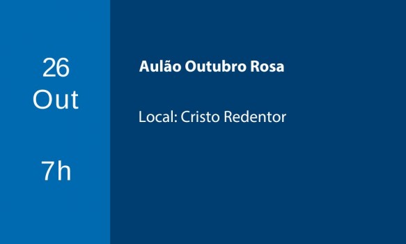 AULÃO OUTUBRO ROSA AULÃO OUTUBRO ROSA